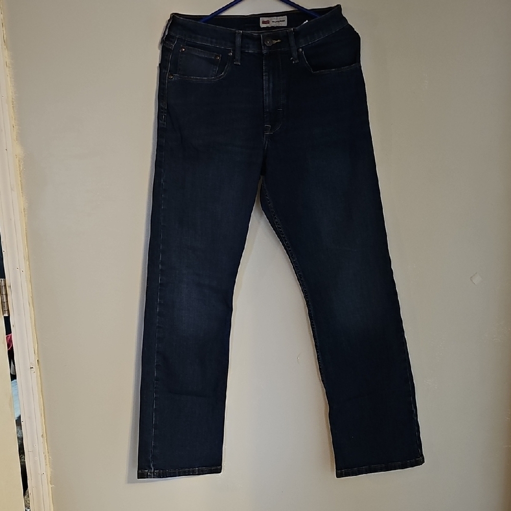 Wrangler Blue Straight Jeans with Full Length and Classic Fit